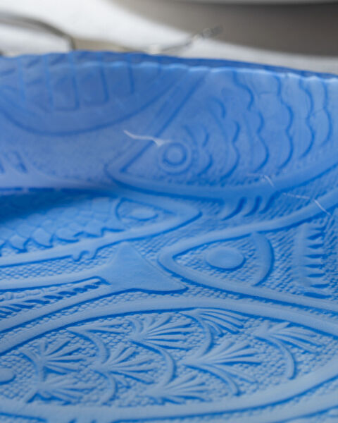 Delmare Large Decorative Bowl - Blue/White - 2