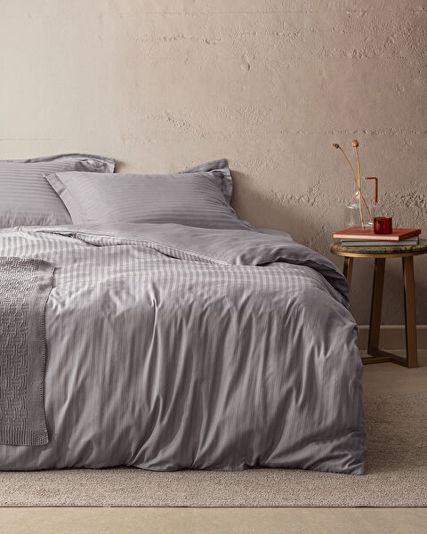 Elicia Ribbed Duvet Cover Set - 0