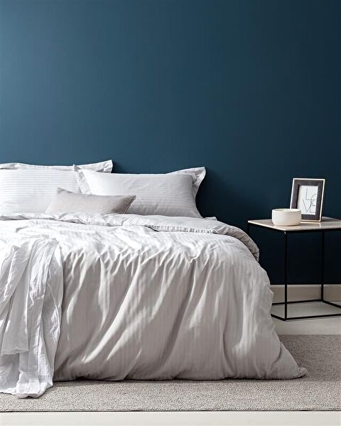 Elicia Ribbed Duvet Cover Set - 0