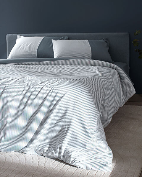 Leal Printed Satin Duvet Cover Set - 1