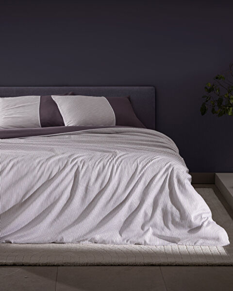 طقم غطاء لحاف ساتان مطبوع من ليل - 0