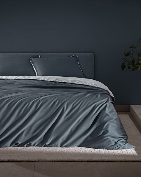 طقم غطاء لحاف ساتان مطبوع من فيرن - 0