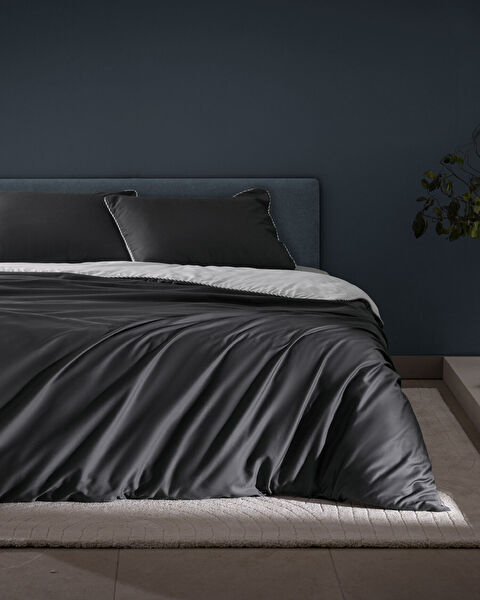 طقم غطاء لحاف ساتان مطبوع من فيرن - 0