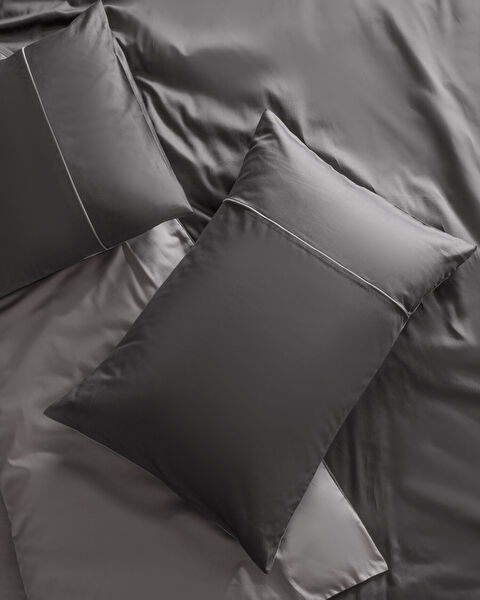 Danton Satin Piping Plain Dye Duvet Cover Set - 3