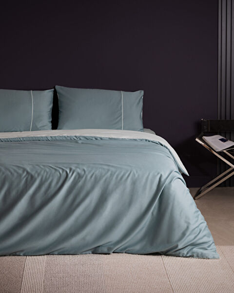 Danton Satin Piping Plain Dye Duvet Cover Set - 0