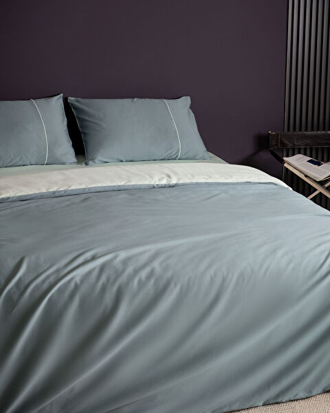 Danton Satin Piping Plain Dye Duvet Cover Set - 2