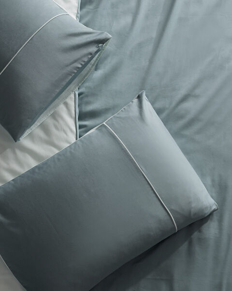 Danton Satin Piping Plain Dye Duvet Cover Set - 3