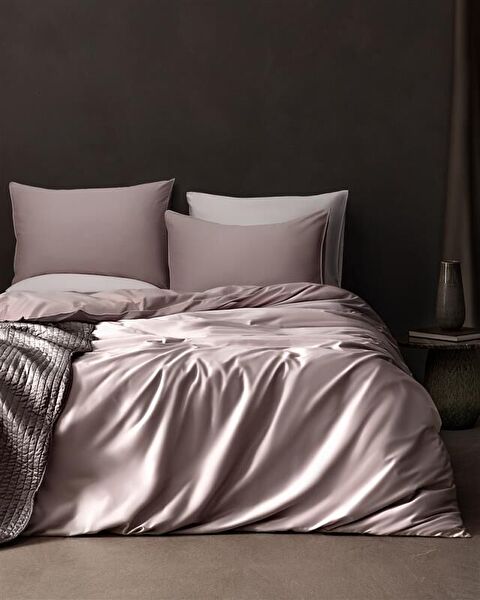 Alicia Biyeli Family Size - 300tc Saten Nevresim Takımı - 8