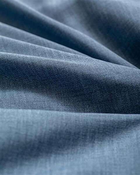 Juin Family Size Cotton Printed Duvet Cover Set - Navy Blue - 1