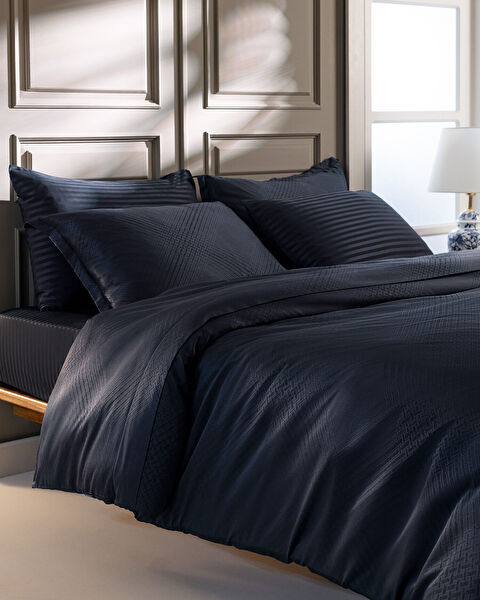 Brest King Size Jacquard Satin Duvet Cover Set - 0