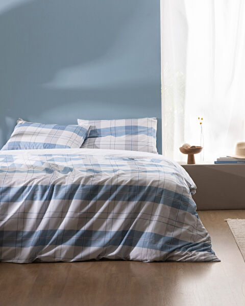 Musette King Size Duvet Cover Set - Ranforce Patterned - 0