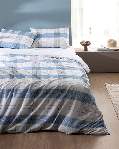 Musette King Size Duvet Cover Set - Ranforce Patterned - 1