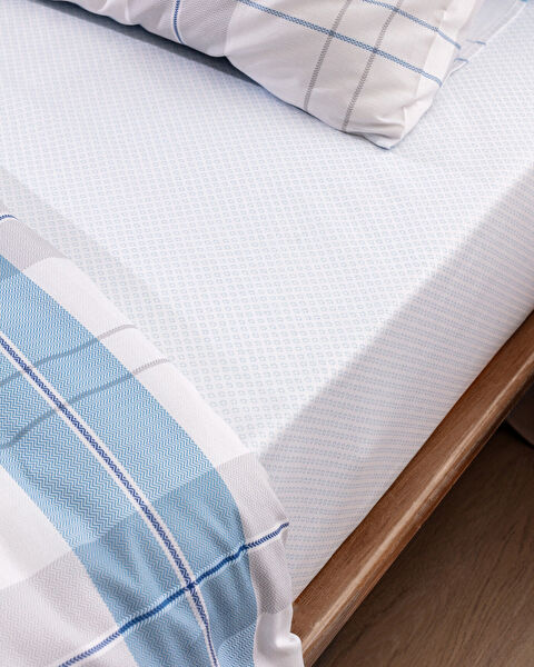 Musette King Size Duvet Cover Set - Ranforce Patterned - 4