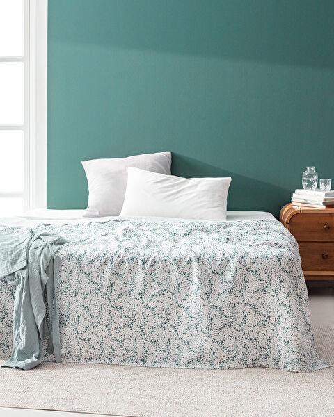 Octave Çift Kişilik Pamuk Baskılı Pike - 0