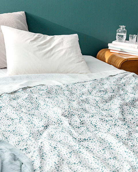 Octave Çift Kişilik Pamuk Baskılı Pike - 1