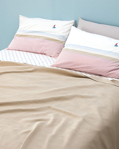 مجموعة غطاء لحاف عادي من ماتيلدا مقاس كينج Ecocell - 1